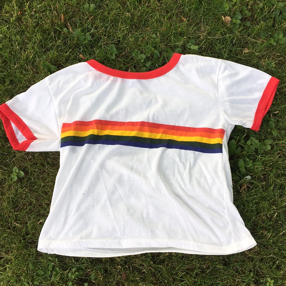 Rainbow crop top